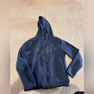 Nike Tech Blue Full-Zip Hoodie